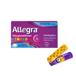 ALLEGRA Allergietabletten Kinder 10 mg Schmelztabletten 20 St + Kinderpflaster Set 20 St