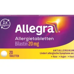 ALLEGRA Allergietabletten 20 mg Tabletten 20 St
