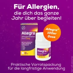 ALLEGRA Allergietabletten 20 mg Tabletten Dose 100 St