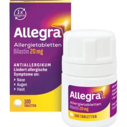 ALLEGRA Allergietabletten 20 mg Tabletten Dose 100 St