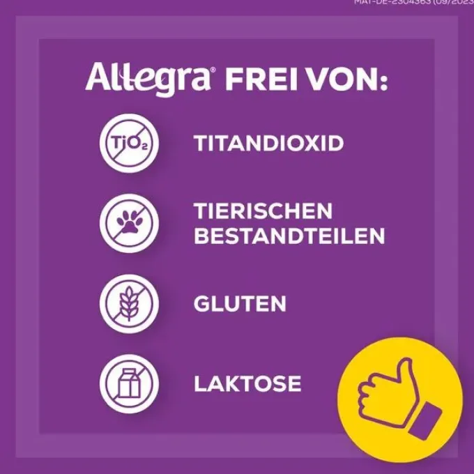 ALLEGRA Allergietabletten 20 mg Tabletten 50 St