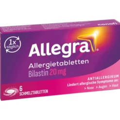 ALLEGRA Allergietabletten 20 mg Schmelztabletten 6 St