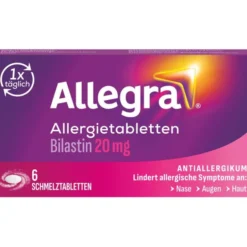 ALLEGRA Allergietabletten 20 mg Schmelztabletten 6 St