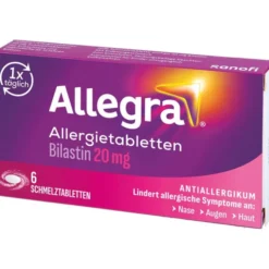 ALLEGRA Allergietabletten 20 mg Schmelztabletten 6 St