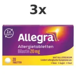 Allegra® - schnell bei Heuschnupfen & ganzjährigen Allergien 3x20St