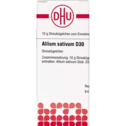 ALLIUM SATIVUM D 30 Globuli 10 g