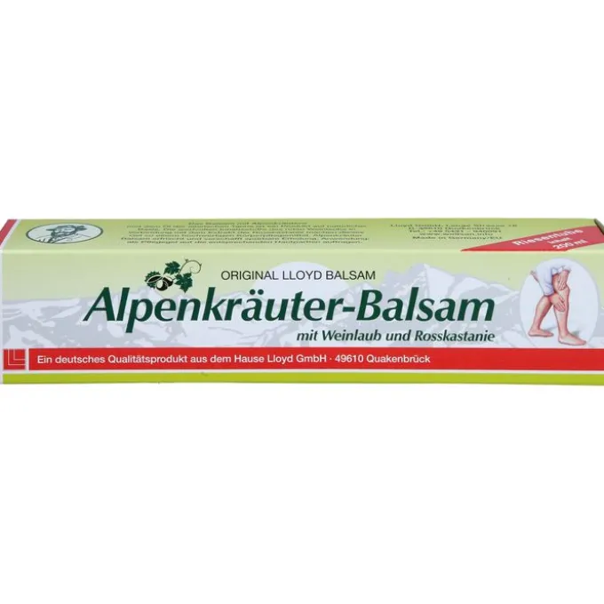 ALPENKRÄUTER Balsam m.Weinlaub+Rosskastanie LLOYD 200 ml