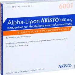 ALPHA LIPON Aristo 600 mg Konz.z.Herst.e.Inf.-Lsg. 5X24 ml