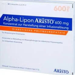 ALPHA LIPON Aristo 600 mg Konz.z.Herst.e.Inf.-Lsg. 5X24 ml