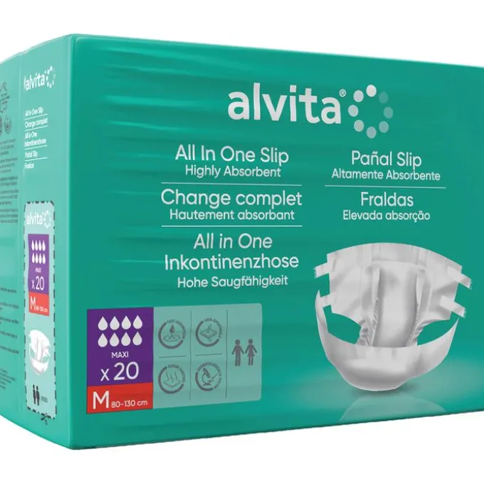 ALVITA All-in-One Inkontinenzhose maxi med.Nacht 20 St