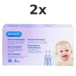 ALVITA physiologische Kochsalzlösung Ampullen Set 2x150ml