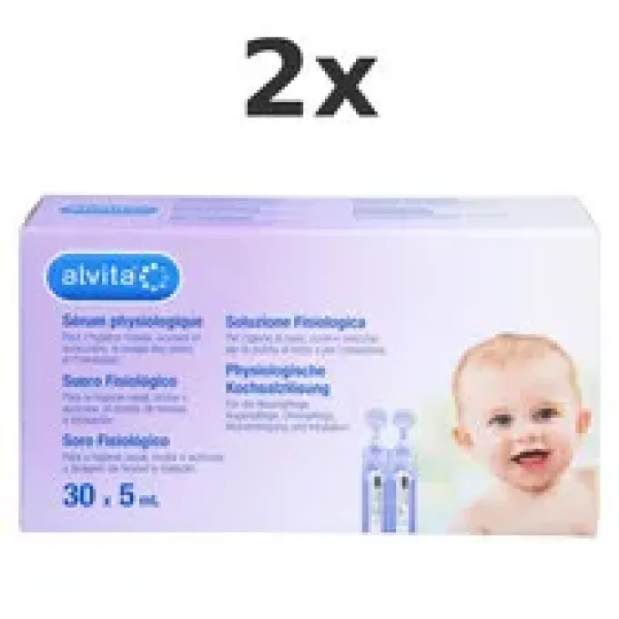 ALVITA physiologische Kochsalzlösung Ampullen Set 2x150ml