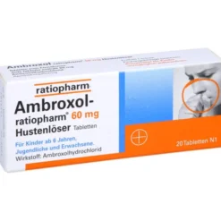 AMBROXOL-ratiopharm 60 mg Hustenlöser Tabletten 20 Stück