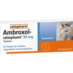 AMBROXOL-ratiopharm 30 mg Hustenlöser Tabletten 20 Stück