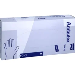 AMBULEX Vinyl Unt.Hands.unster.ungepud.M 100 St