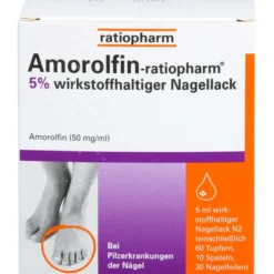 AMOROLFIN-ratiopharm 5% wirkstoffhalt.Nagellack 5 ml