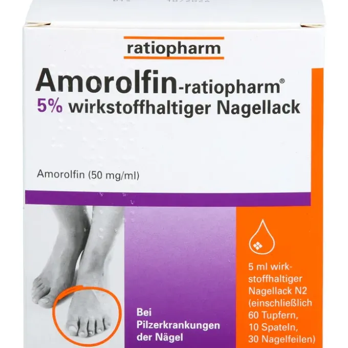 AMOROLFIN-ratiopharm 5% wirkstoffhalt.Nagellack 5 ml