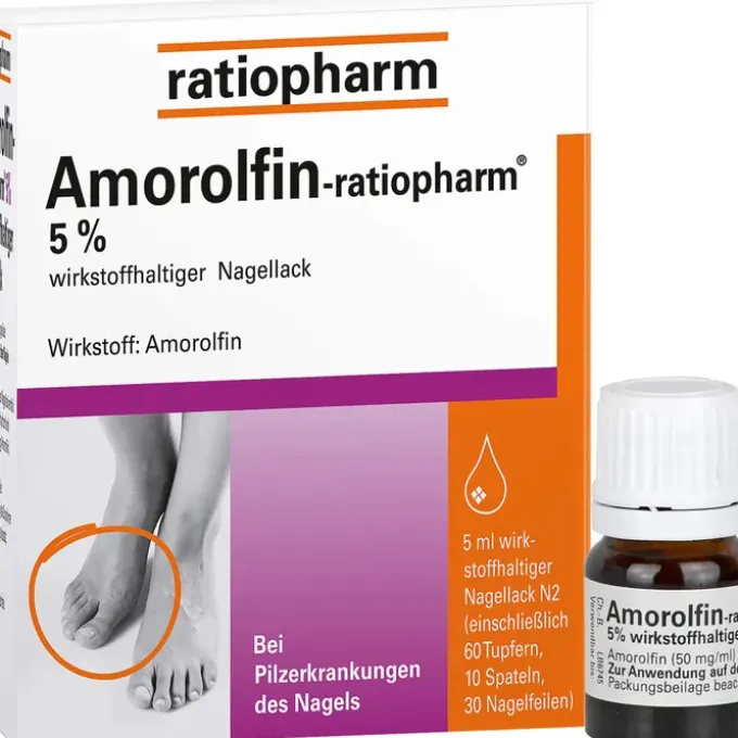 AMOROLFIN-ratiopharm 5% wirkstoffhalt.Nagellack 5 ml