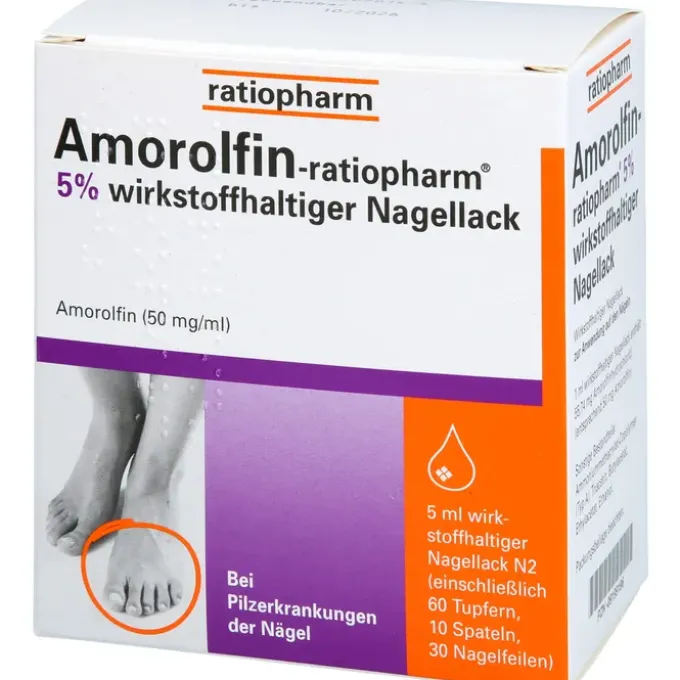 AMOROLFIN-ratiopharm 5% wirkstoffhalt.Nagellack 5 ml
