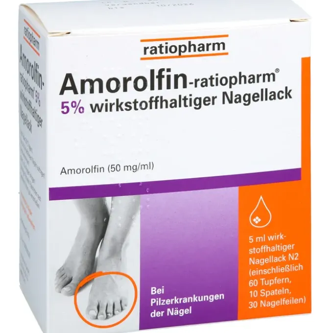 AMOROLFIN-ratiopharm 5% wirkstoffhalt.Nagellack 5 ml