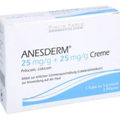 ANESDERM 25 mg/g + 25 mg/g Creme + 2 Pflaster 5 g