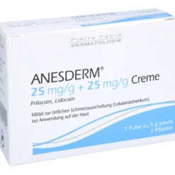 ANESDERM 25 mg/g + 25 mg/g Creme + 2 Pflaster 5 g