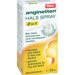 ANGINETTEN Halsspray 2in1 Erw. 20 ml