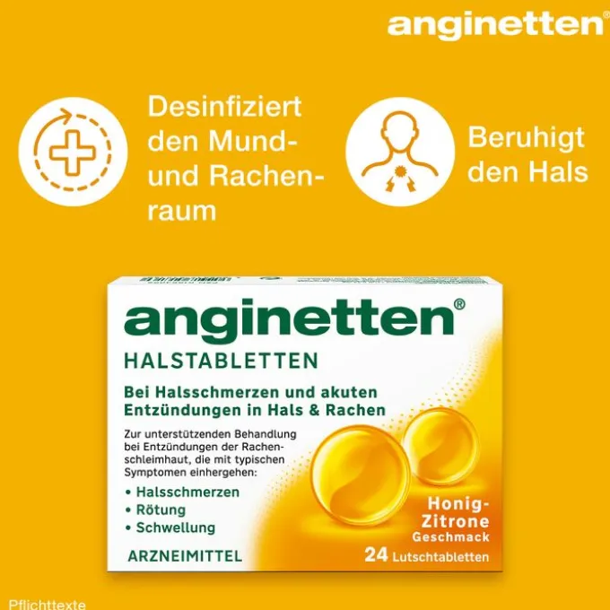ANGINETTEN Halstabletten zuckerfrei 24 St