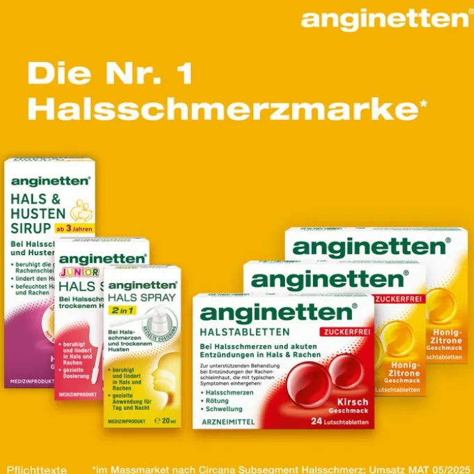 ANGINETTEN Halstabletten zuckerfrei 24 St