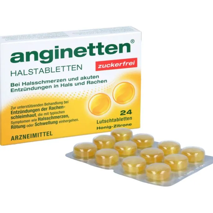 ANGINETTEN Halstabletten zuckerfrei 24 St