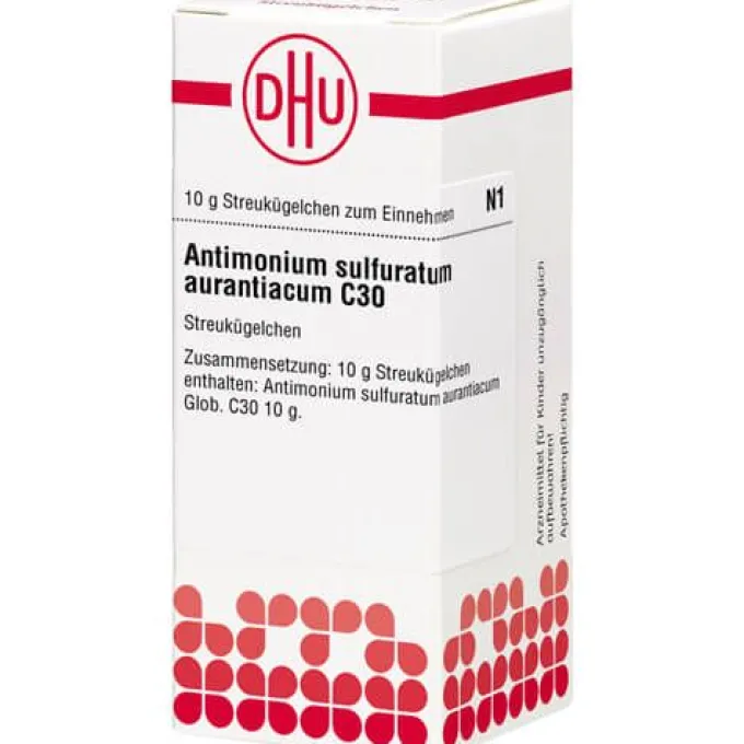 ANTIMONIUM SULFURATUM aurantiacum C 30 Globuli 10 g