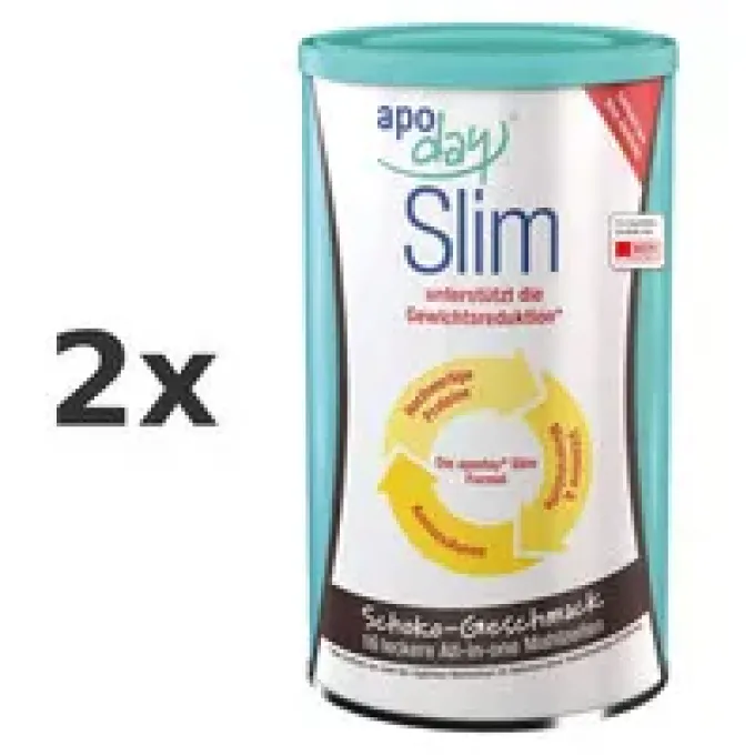 APODAY Schoko Slim Pulver Dose Set 2x450g
