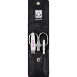 APOLINE Manicure Etui 3teilig schwarz 1 St