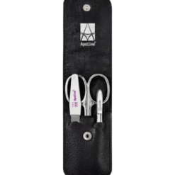 APOLINE Manicure Etui 3teilig schwarz 1 St