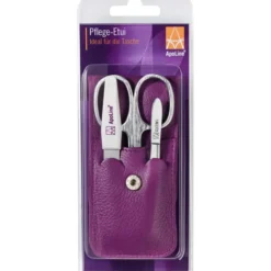 APOLINE Manicure Etui 3teilig lila 1 St