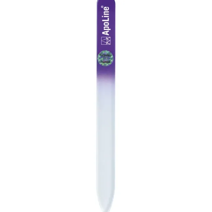 APOLINE Nagelfeile Glas 14 cm lila 1 St