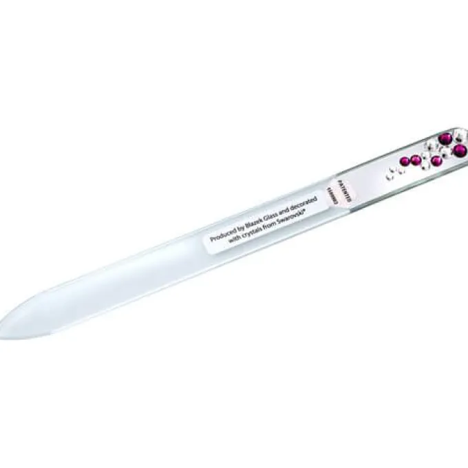 APOLINE Nagelfeile Glas mit 13 Swarovski-Steinen 1 St