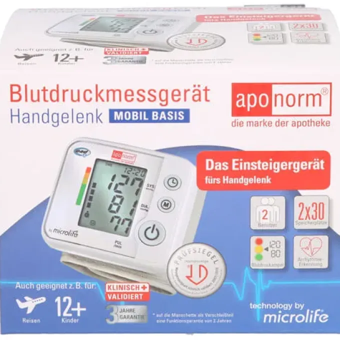 APONORM Blutdruckmessgerät Mobil Basis Handgelenk 1 St