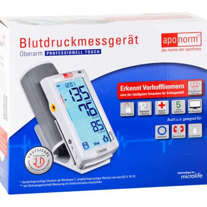 APONORM Blutdruckmessgerät Prof.Touch Oberarm 1 St