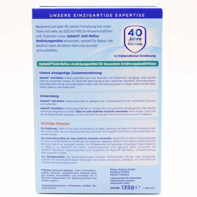 APTAMIL Anti-Reflux Andickungsmittel Pulver 135 g