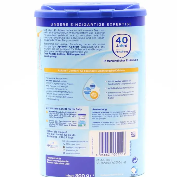 APTAMIL COMFORT Pulver 800 g