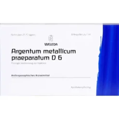 ARGENTUM METALLICUM praeparatum D 6 Ampullen 8 St