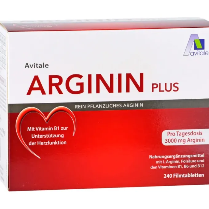 ARGININ PLUS Vitamin B1+B6+B12+Folsäure Filmtabl. 240 Stück