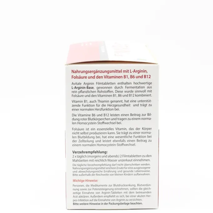 ARGININ PLUS Vitamin B1+B6+B12+Folsäure Filmtabl. 240 Stück