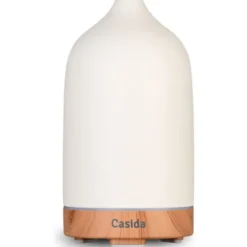 AROMA DIFFUSER Keramik weiß/Holz 1 St