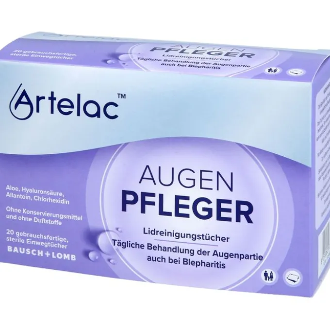 ARTELAC Augenpfleger Lidreinigungstücher 20 St