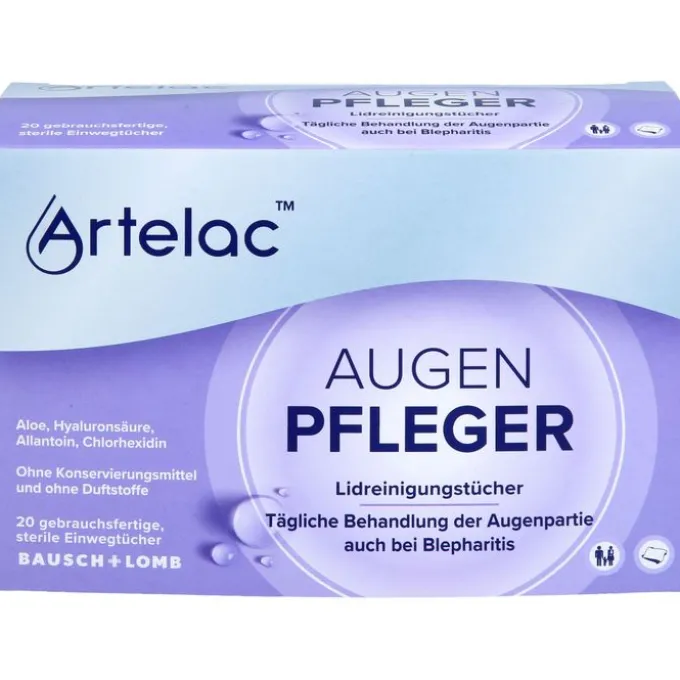 ARTELAC Augenpfleger Lidreinigungstücher 20 St