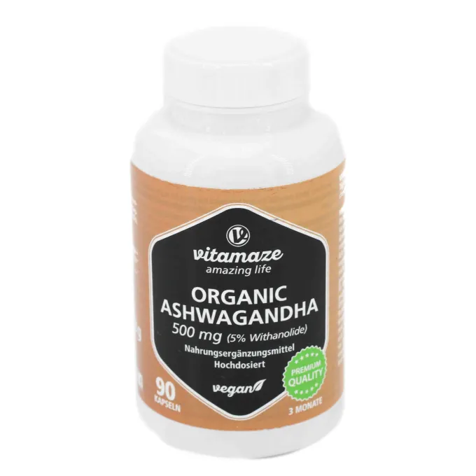 ASHWAGANDHA EXTRAKT 500 mg Kapseln vegan 90 Stück