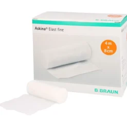 ASKINA Elast Fine Binde 8 cmx4 m lose 20 St