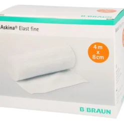 ASKINA Elast Fine Binde 8 cmx4 m lose 20 St